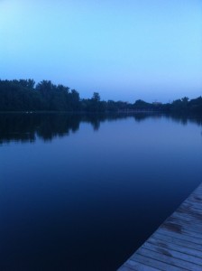 Beautiful summer evening at Argo Pond